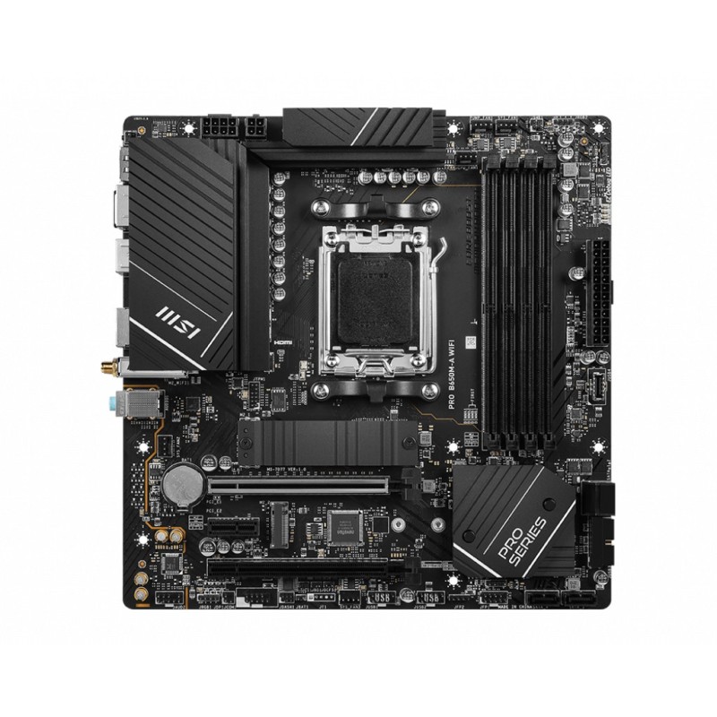 MSI PRO B650M-A WIFI mATX Mainboard Sockel AM5 HDMI/DP/USB-C/WIFI/BT